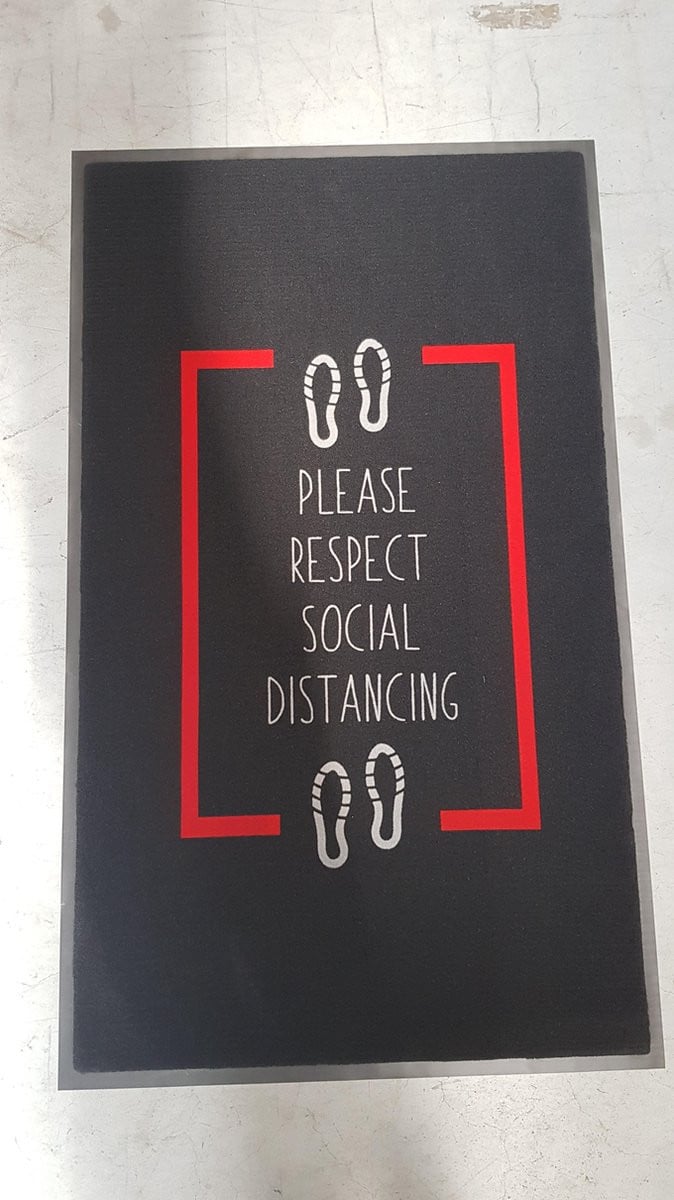 Tinytoo Droogloopmat Social distancing 90 x 150 cm