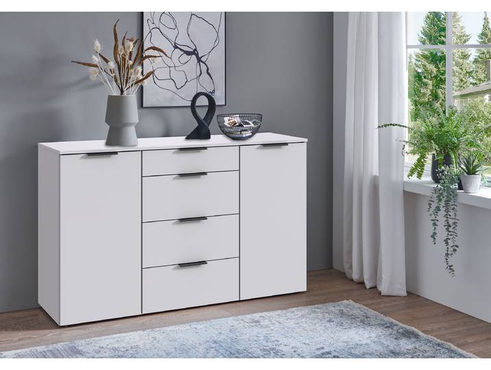 Sideboard 39cm Weiß/Weiß