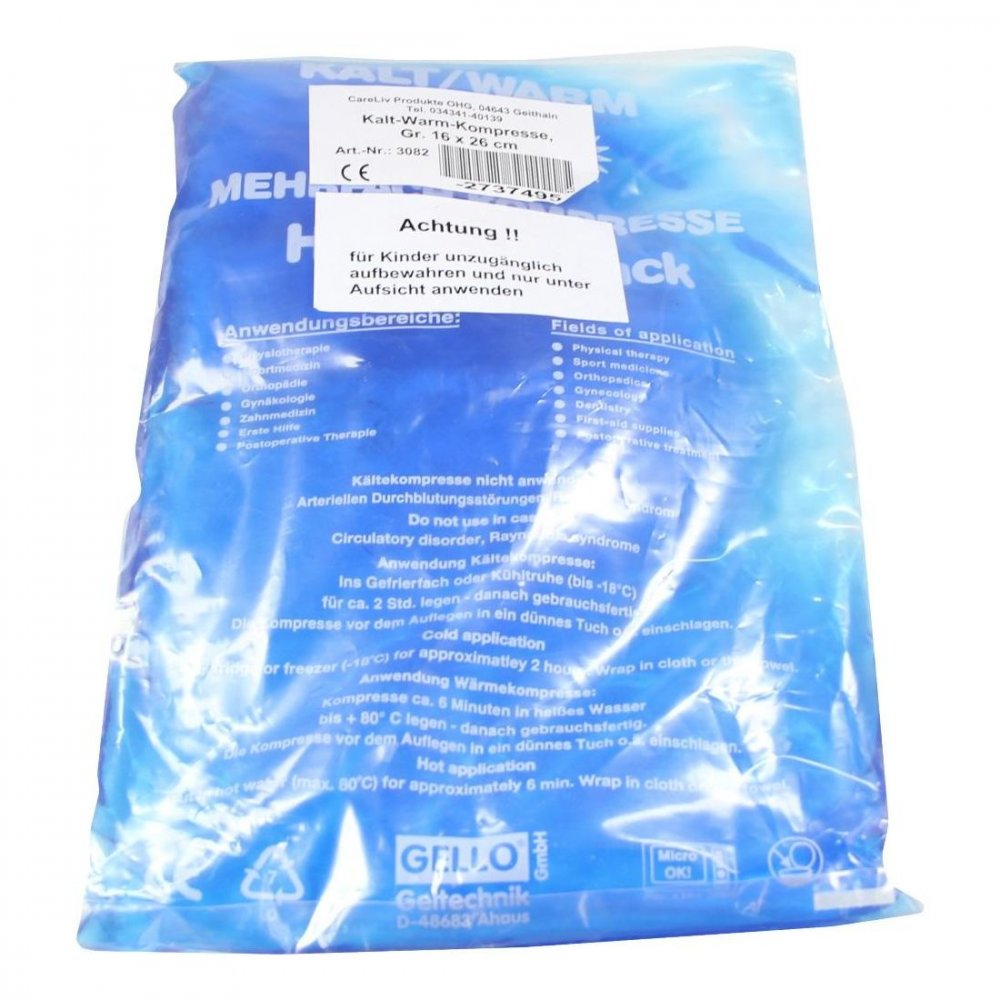 Careliv Produkte OHG Kalt-warm Kompresse 16x26cm 02737495