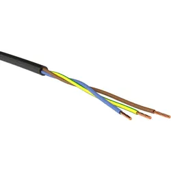 H05VV-F 3G1,0 - PVC-Schlauchleitung, schwarz, Ring 100m