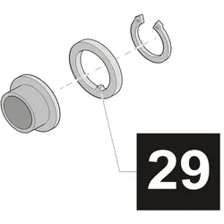 29. Sommer Anlaufscheibe 2 x 32 (Edelstahl),  twist 200, 200 E