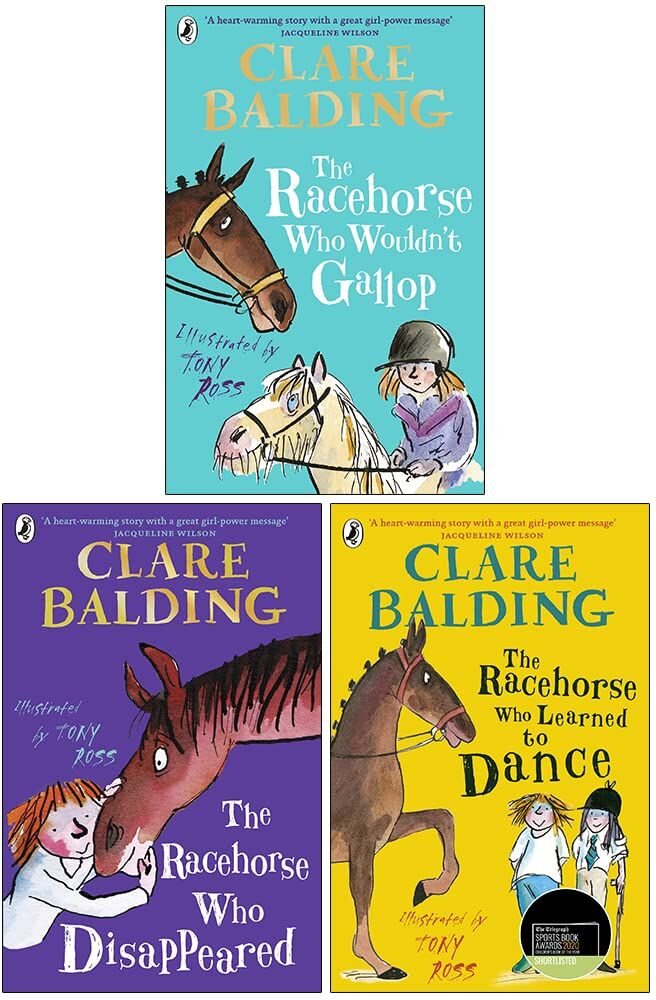 Puffin Clare Balding Charlie Bass 3 Books Collection Set – Horse Adventure Stories Collection for Kids