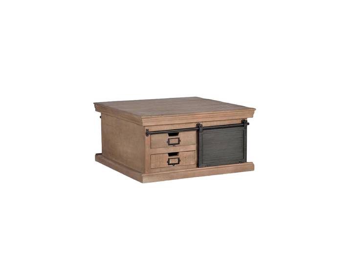 Couchtisch „Tyson“ im Industial Design Mangoholz Natural, Schwarz Giner & Colomer
