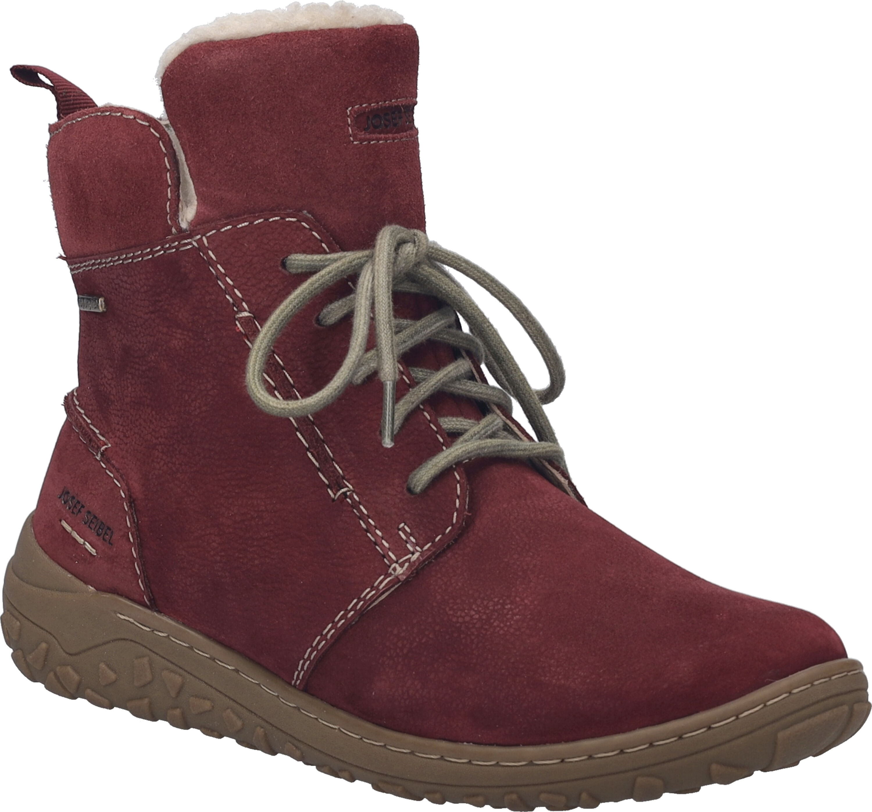 Stiefelette JOSEF SEIBEL "Ruby 53, plum", Damen, Gr. 36, rot (plum), Schuhe Stiefelette