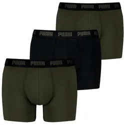 Puma Herren Boxershorts 3er Pack Forest Night - L - L