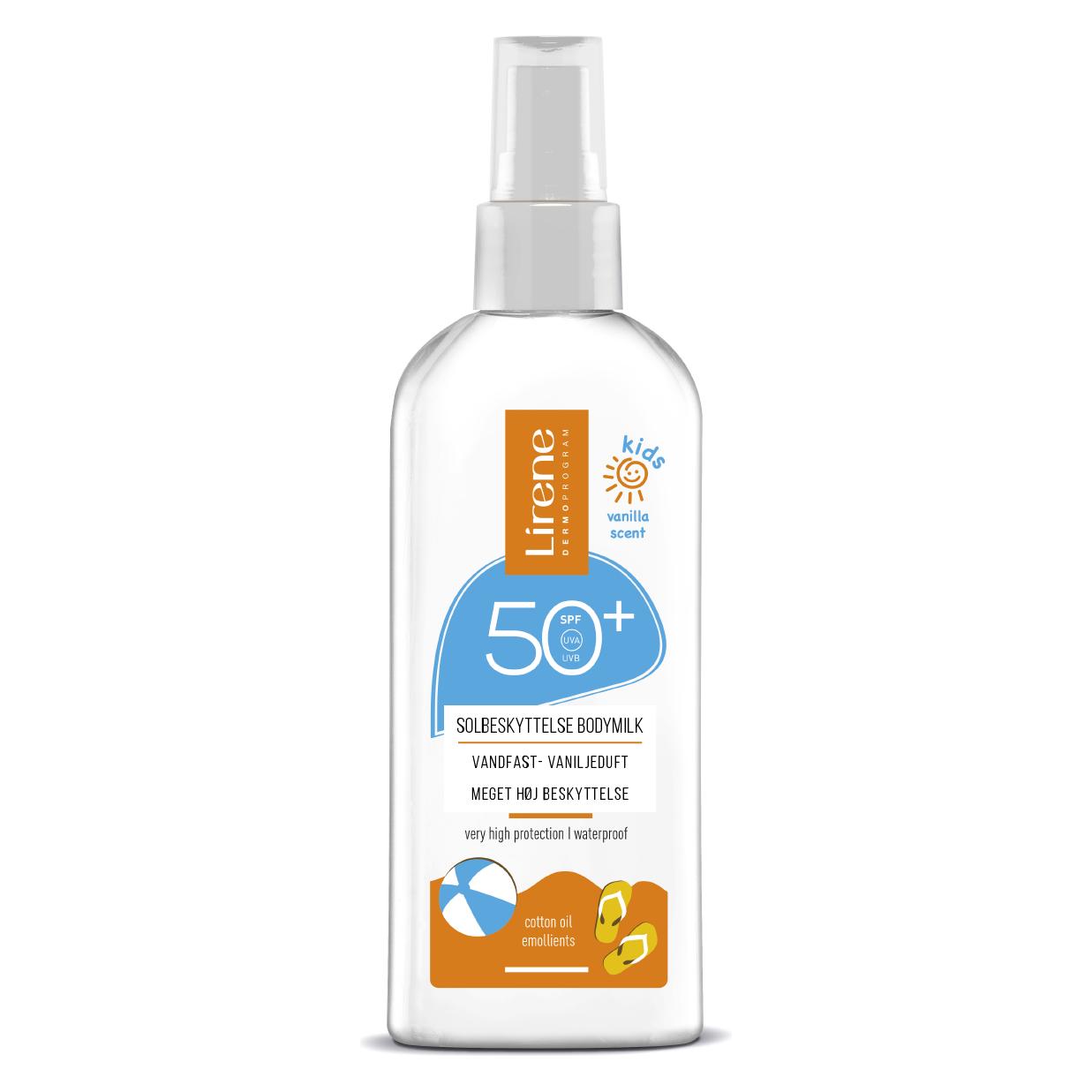 Lirene Sun Kids Protective Milk For Children With Vanilla Scent Spf50 150Ml (SPF 50, 150 ml) (10E31110)