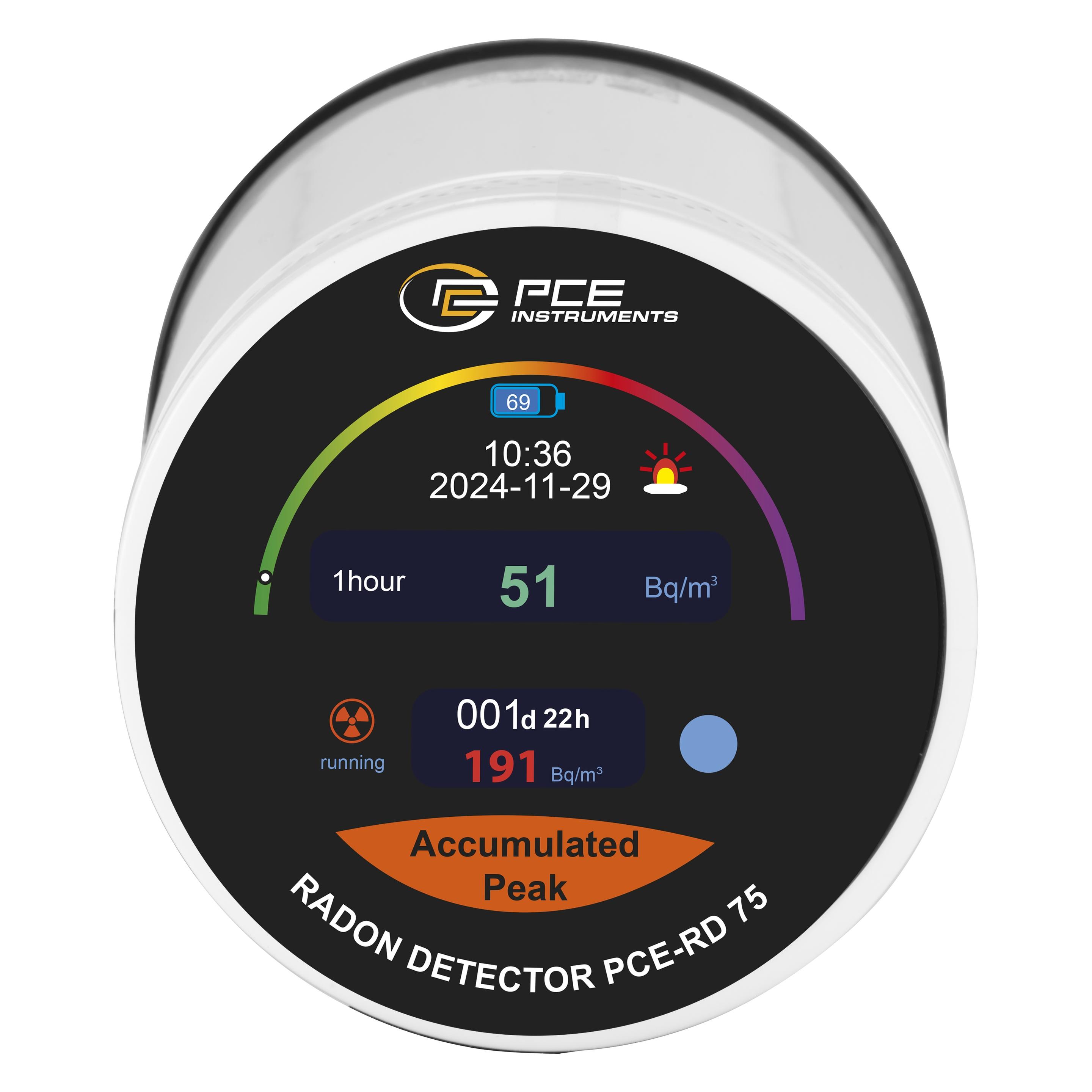PCE Instruments Radon-Messgerät (Gas Messgerät) (PCE-RD 75)