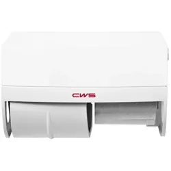 CWS Paradise Toilettenpapierspender 4604000 2 Rollen, Kunststoff, mit Schloss, vormontiert mit Panel, weiß
