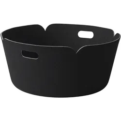 Muuto Restore Round Aufbewahrungskorb, schwarz