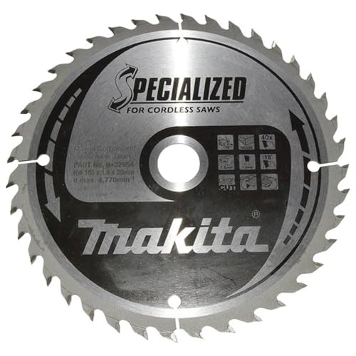 Makita Cirkelzaagblad voor hout, 165 mm, 40 tanden, B-32954