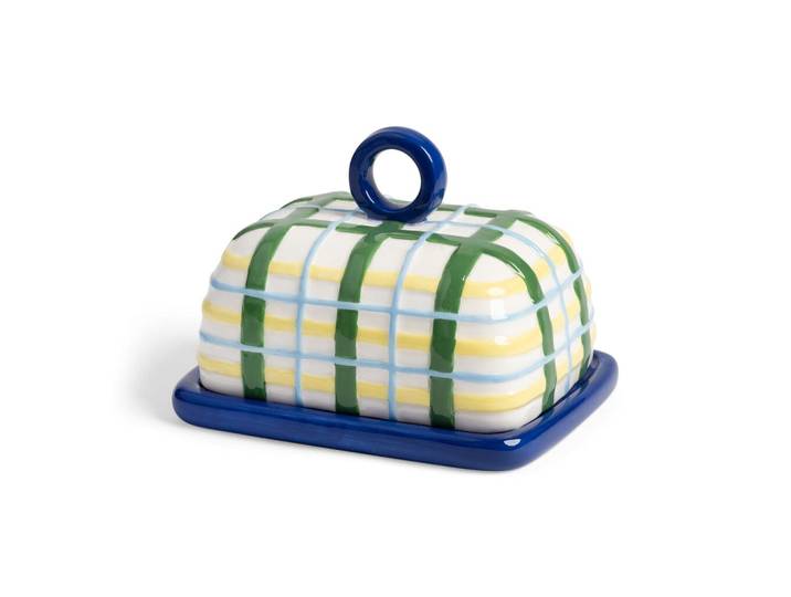 &Klevering - Botervloot ruit blauw