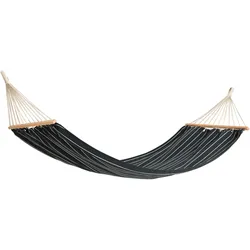 HAY, Hängematte, Hangmat Outdoor Market Hammock Black With Beige Stripe