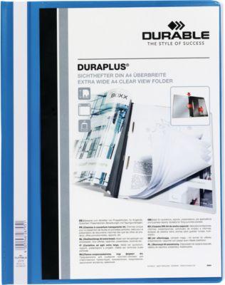 Durable Präsentations-Sichthefter DURAPLUS extrabreit, PVC-Hartfolie, 25 Stück, blau