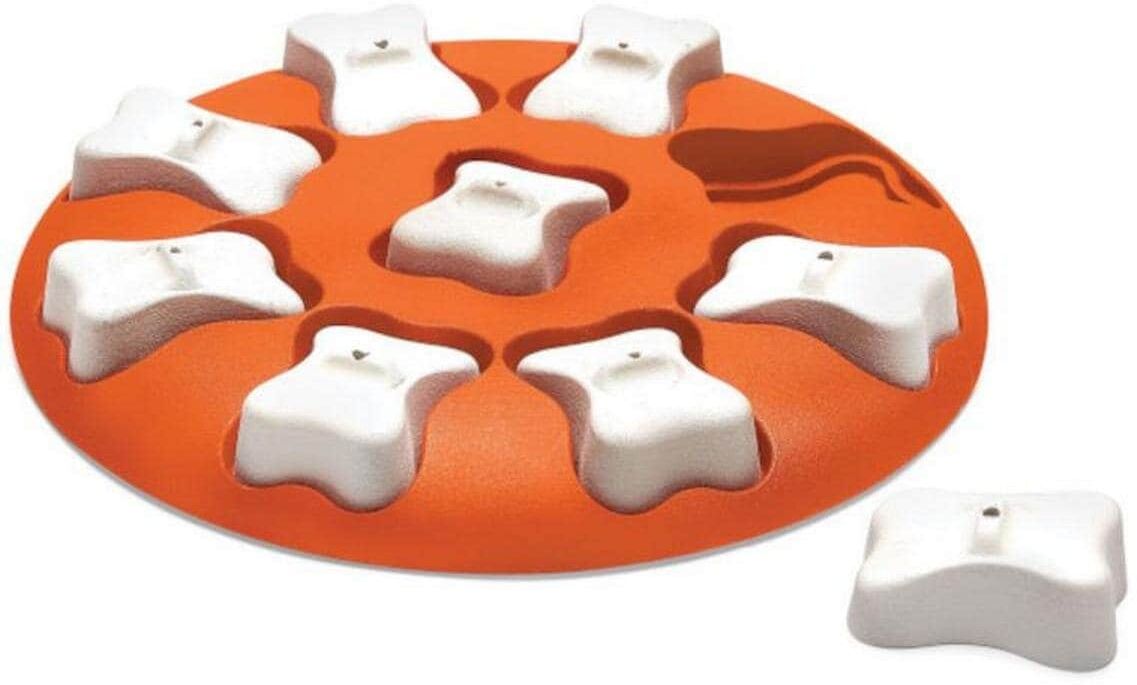 Tier-Intelligenzspielzeug NINA OTTOSSON "Smart", rot (rot, weiß), H:3,5cm Ø:27cm, Tierspielzeuge, Tier-Intelligenzspielzeug rot, weiß Einheitsgröße