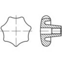 TOOLCRAFT Kreuzgriffe Messing, Kunststoff TO-5453886 10 St.