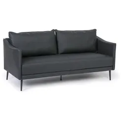 Sofa PATTY, 3 Sitzflächen, schwarz