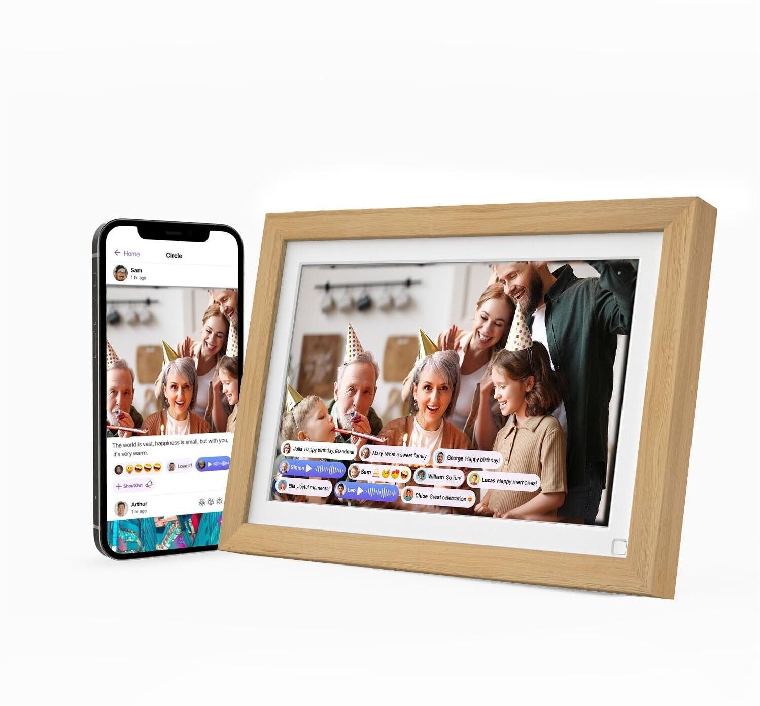 Digitaler Bilderrahmen MYFIRST "Live 10", Baby, weiss (weiß), Digital-Bilderrahmen Digitaler Bilderrahmen weiß Einheitsgröße