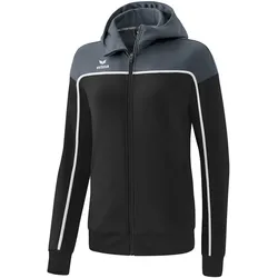 erima Change Trainingsjacke mit Kapuze Damen black grey/slate grey/weiß 38