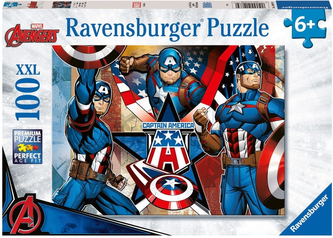 Ravensburger Marvel Captain America 100 Piece Jigsaw Puzzle For Marvel Fans