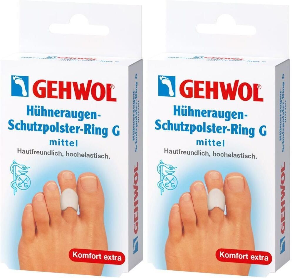 GEHWOHL Gehwol Hühneraugen-Schutzpolster-Ring G mittel 2x 2x3 St