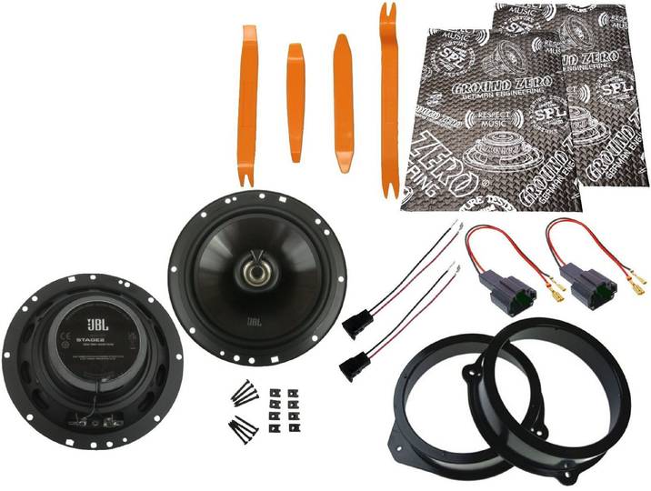 DSX JBL Lautsprecher Set für Audi A3 3-Türer 8P Tür vorne Dämmmatte Bügel Auto-Lautsprecher (60 W)