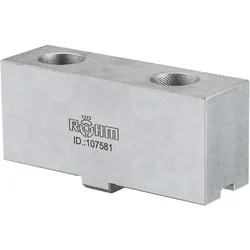 Röhm, Zubehör Maschine, Ungestufte Aufsatzbacke AB, Grösse 1000/1250, 4-Backensatz, DIN 6350 ungehärtet