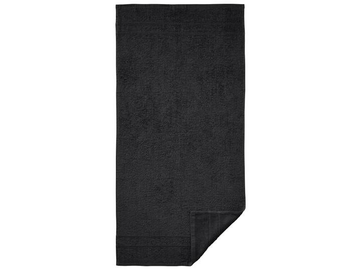 Handtuch WÄSCHEPUR, schwarz, B:50cm L:100cm, 100% Baumwolle, Handtücher, Handtuch