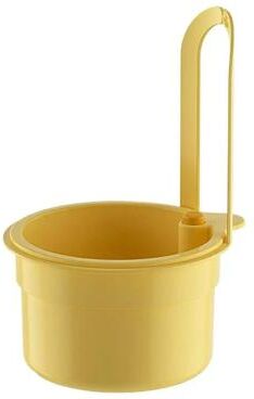 Uplift Picks Kitchen Sink Hanging Drain Basket Automatic Dump Waste Collector yellow