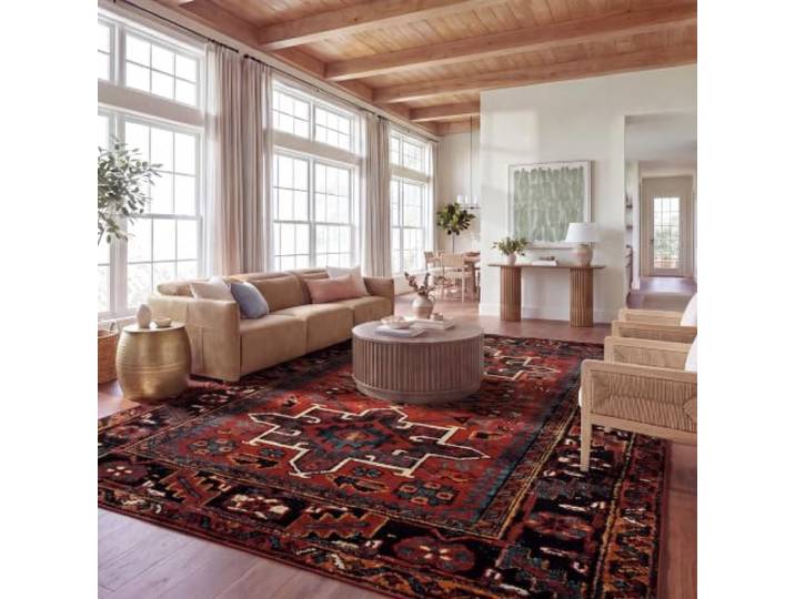 SAFAVIEH Tapis géométrique pour Salon\, Salle à Manger\, Chambre à Coucher - Whisper Collection\, Tapis à Poil Court\, Ivoire\, 201 X 201 cm