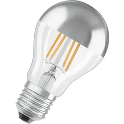 OSRAM E27 LED Retrofit Classic Kopfspiegellampe 6,5W wie 50W 2700K warmweißes Licht dimmbar Birnenform