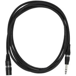 Sommer Cable SGFD-0300-SW Stage 22 Highflex XLR Male - Klinke Stereo 3 Meter - Mikrofonkabel