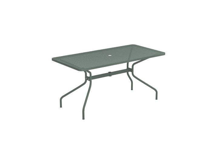 Emu - Table rectangulaire Cambi - Vert - Tôle perforée - Designer Aldo Ciabatti