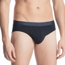 Calida Clean Line Midi Brief Dunkelblau Mikromodal Large Herren