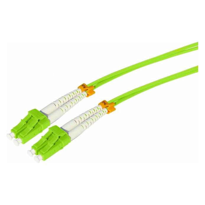 Tecline LWL Patchkabel HD 50/125µm Multimode OM5-Faser LC Duplex Stecker/Stecker - Kabel (20 m) (796LL20)