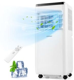 Costway 10000 BTU Portable Air Conditioner with Remote Control Cools up to 350 Sq.Ft