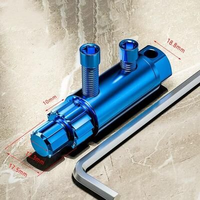 Uplifted Finds Universal Faucet Angle Valve Broken Wire Extractor Tool blue