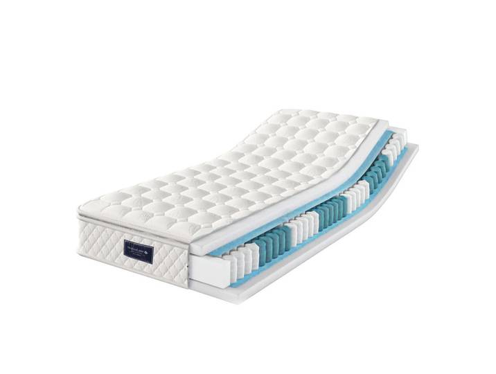 Gisaae Taschenfederkernmatratze Premium 7 Zonen H3 für optimalen Schlaf, Weiß, Schlafzimmer, Matratzen, Gelmatratzen