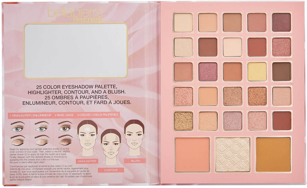 BELLAPIERRE Satin Rose Eye & Face Book Palette 42.5g