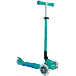 Globber Scooter ELITE Lights mit Leuchtrollen, tuerkis