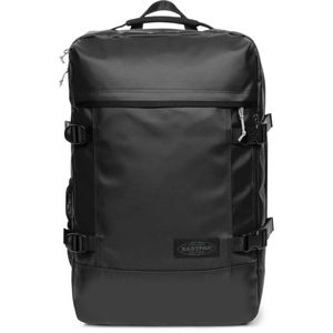 Eastpak Travelpack Tarp Black2, 42 Liter, Handgepäck-Rucksack mit Laptopfach, schwarz, 33 x 51 x 23 cm