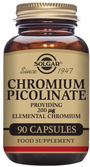 Solgar Chromium Picolinate 200 mg 90 Capsules