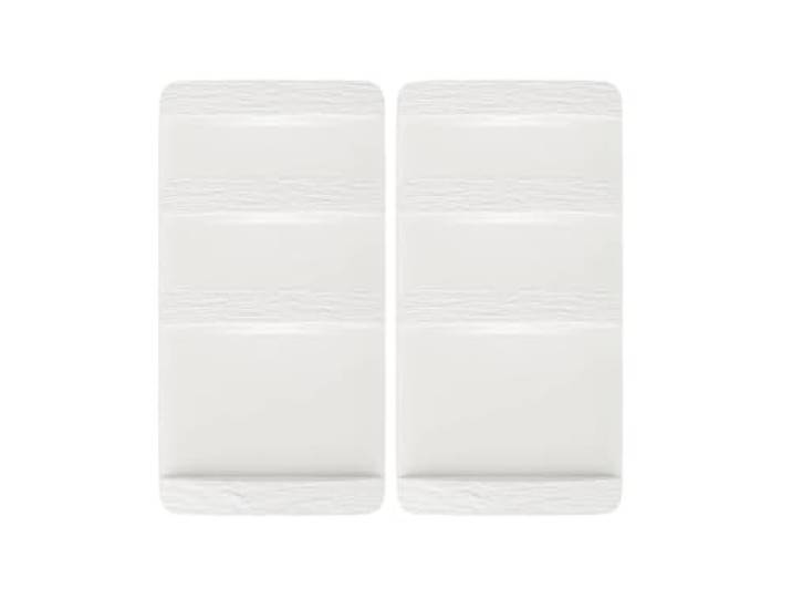 Villeroy & Boch Manufacture Rock Blanc Speiseteller quadr. Set6