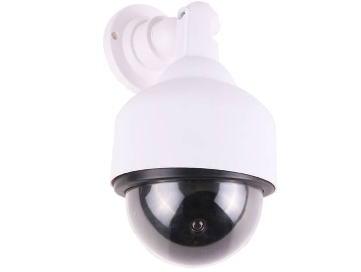 Überwachungskamera Attrappe mit roter Betriebs-LED, Kamera Dummy