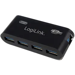 LogiLink USB 3.0 Hub 4-Port Schwarz