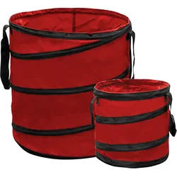 POWERTEC GARDEN Pop-Up Gartenabfallsäcke 2er-Set, Rot