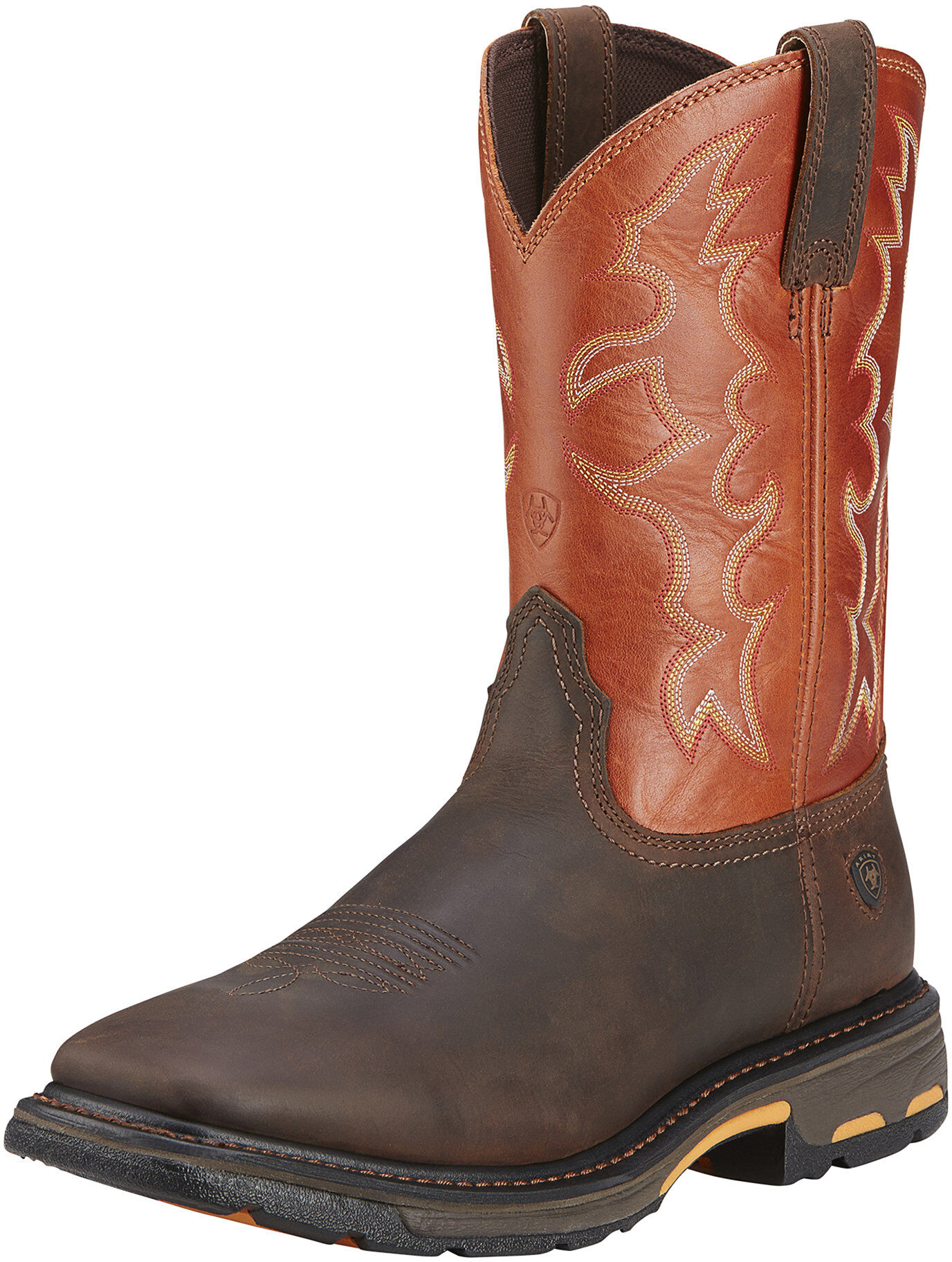Men's WorkHog Wide Square Toe Work Boots in Dark Earth, Size: 10.5 EE by Ariat
