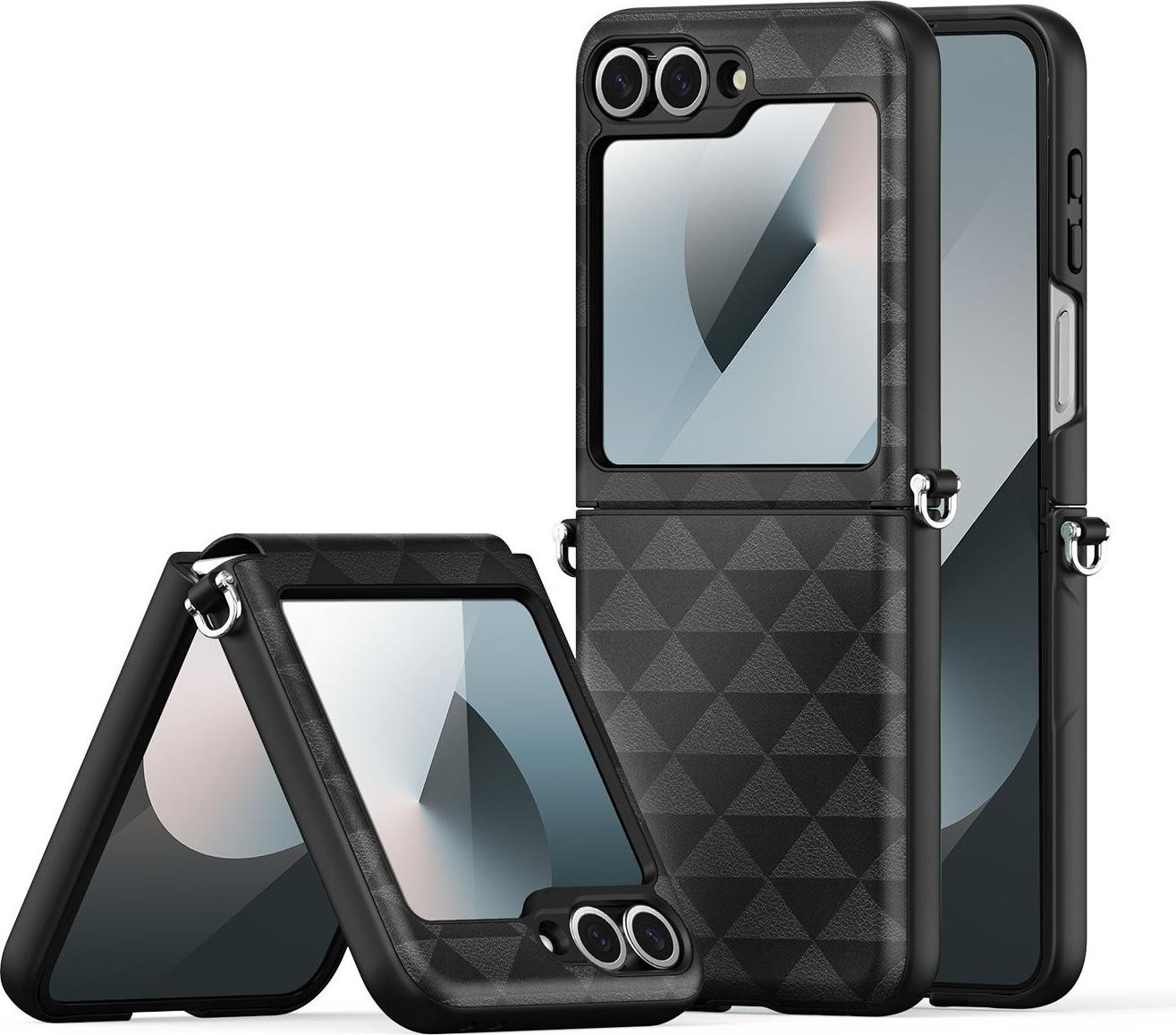 DUX DUCIS FITT Telefoonschaal voor Samsung Z Flip 7 FE, W25 Flip en Z Flip 6, zwart