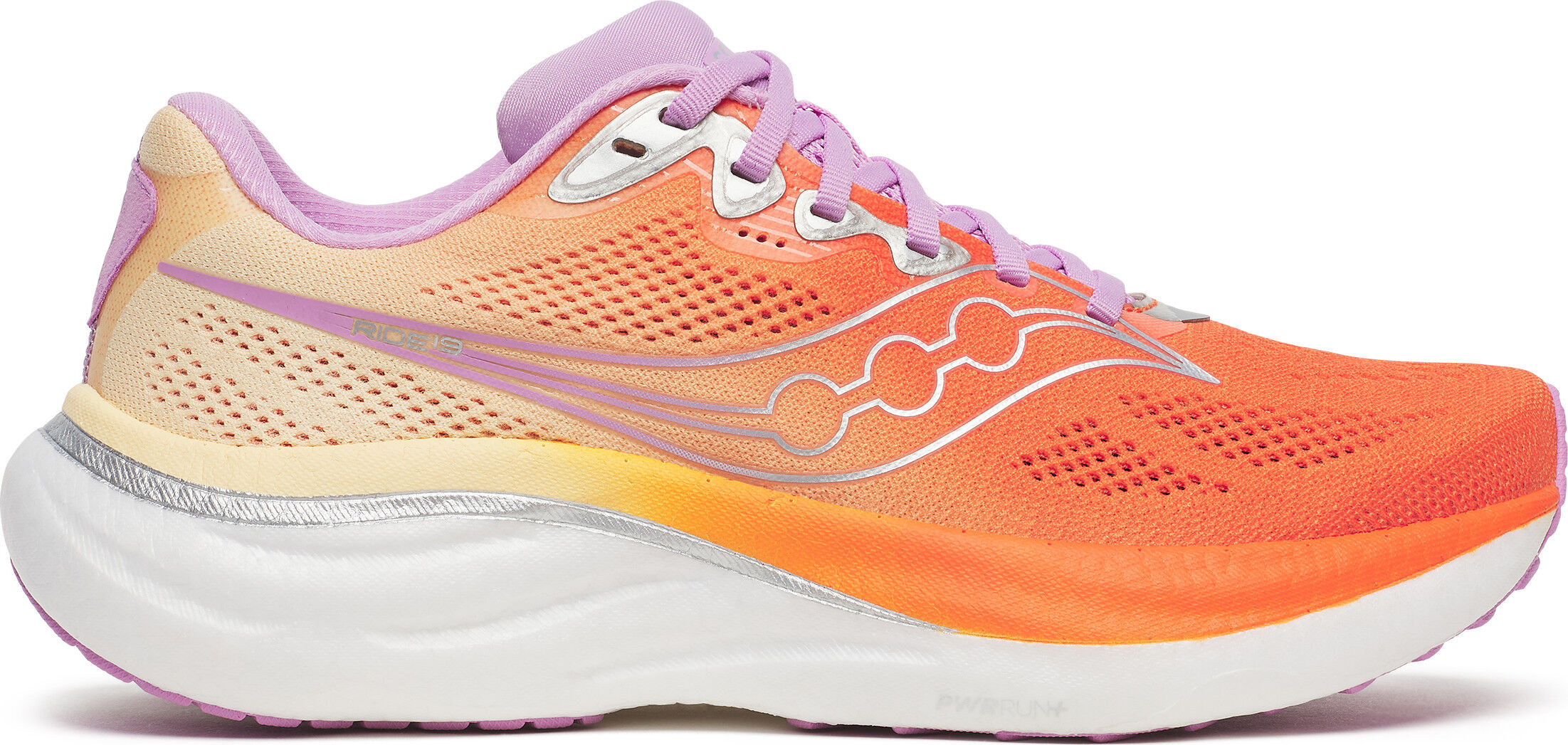 Saucony Women's Ride 19 Fire/Orchid 38