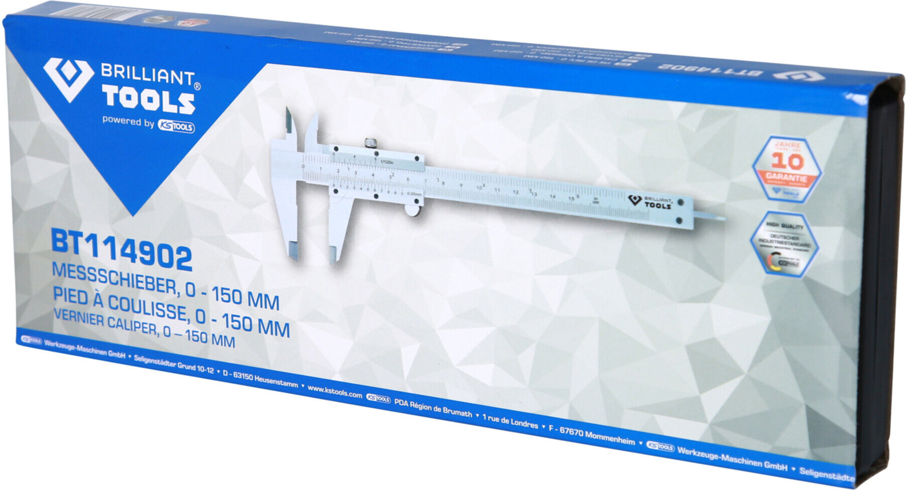 Brilliant Tools Messschieber, 0 - 150 mm (BT114902)