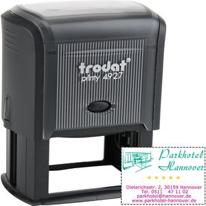 Trodat Stempel Printy, 4927 Multi Color, Textstempel, inklusive Textplatte, bis zu 9 Zeilen